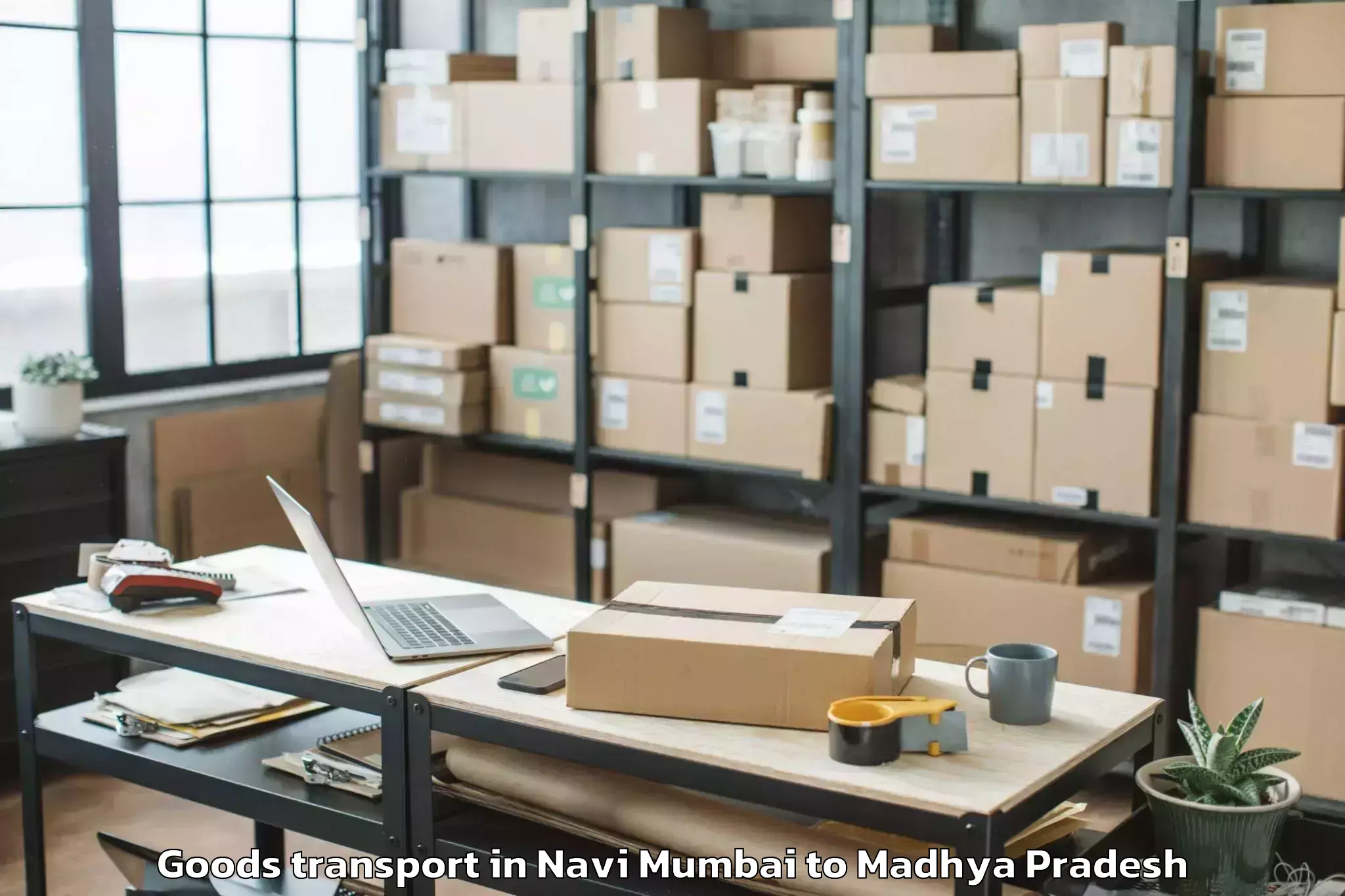 Book Navi Mumbai to Khandwa Goods Transport